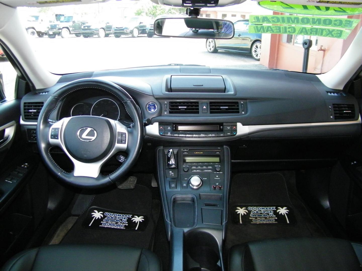 2012 BLACK /BLACK Lexus CT 200h Base (JTHKD5BH7C2) with an 1.8L L4 HYBRID engine, Continuously Variable Transmission transmission, located at 4000 Bee Ridge Road, Sarasota, FL, 34233, (941) 926-0300, 27.298664, -82.489151 - Photo#12