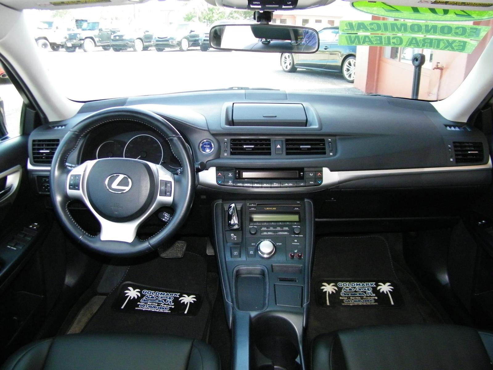 2012 BLACK /BLACK Lexus CT 200h Base (JTHKD5BH7C2) with an 1.8L L4 HYBRID engine, Continuously Variable Transmission transmission, located at 4000 Bee Ridge Road, Sarasota, FL, 34233, (941) 926-0300, 27.298664, -82.489151 - Photo #12
