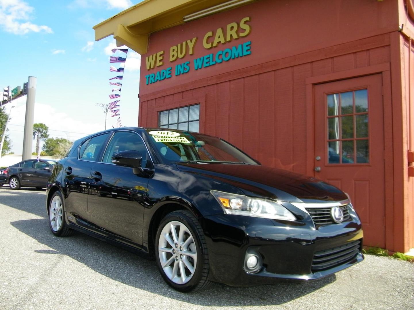 2012 BLACK /BLACK Lexus CT 200h Base (JTHKD5BH7C2) with an 1.8L L4 HYBRID engine, Continuously Variable Transmission transmission, located at 4000 Bee Ridge Road, Sarasota, FL, 34233, (941) 926-0300, 27.298664, -82.489151 - Photo#15