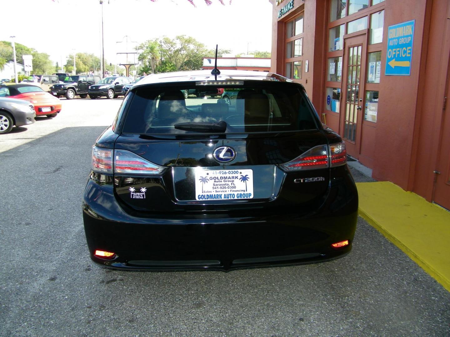 2012 BLACK /BLACK Lexus CT 200h Base (JTHKD5BH7C2) with an 1.8L L4 HYBRID engine, Continuously Variable Transmission transmission, located at 4000 Bee Ridge Road, Sarasota, FL, 34233, (941) 926-0300, 27.298664, -82.489151 - Photo#4