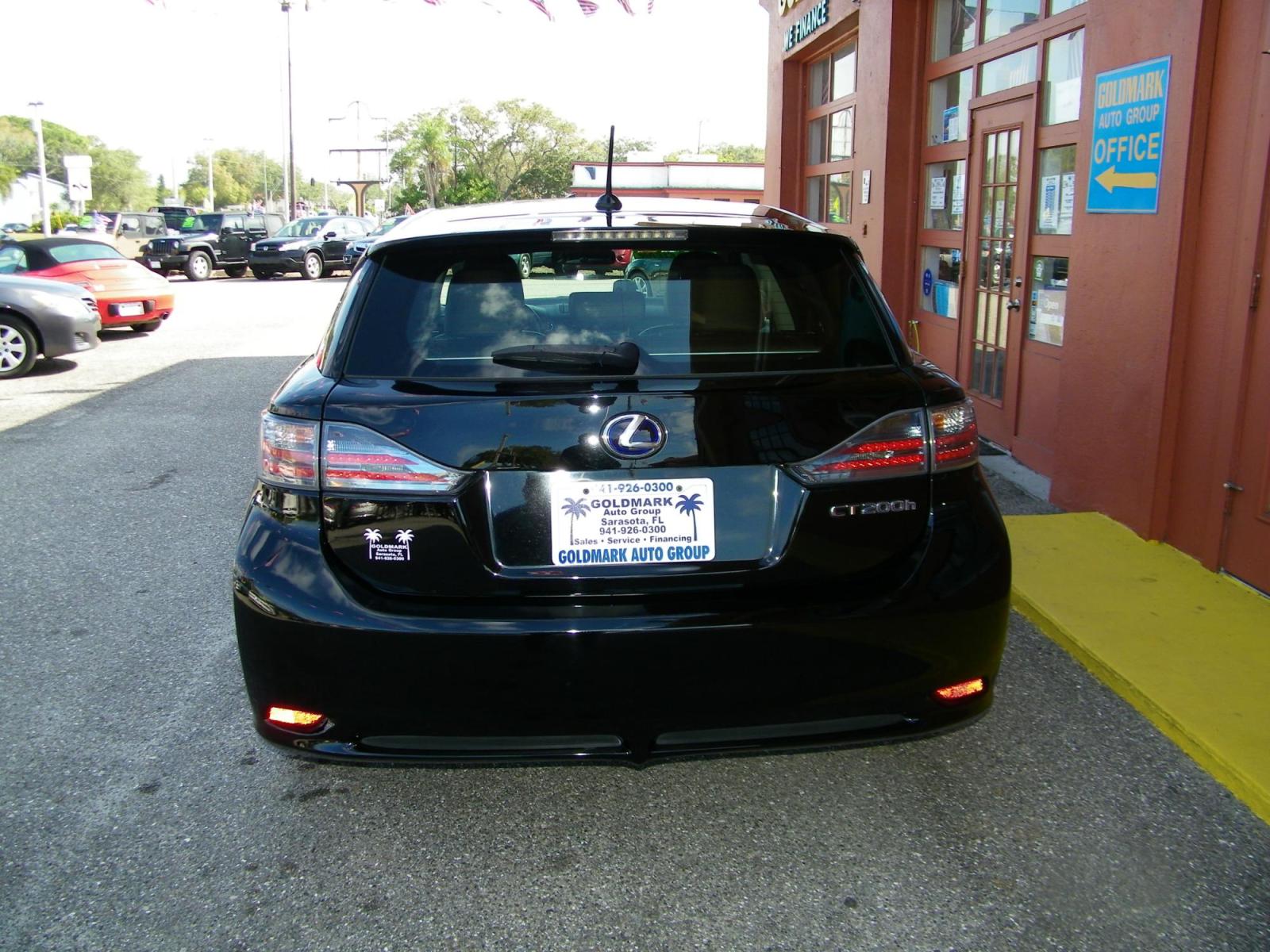 2012 BLACK /BLACK Lexus CT 200h Base (JTHKD5BH7C2) with an 1.8L L4 HYBRID engine, Continuously Variable Transmission transmission, located at 4000 Bee Ridge Road, Sarasota, FL, 34233, (941) 926-0300, 27.298664, -82.489151 - Photo #4