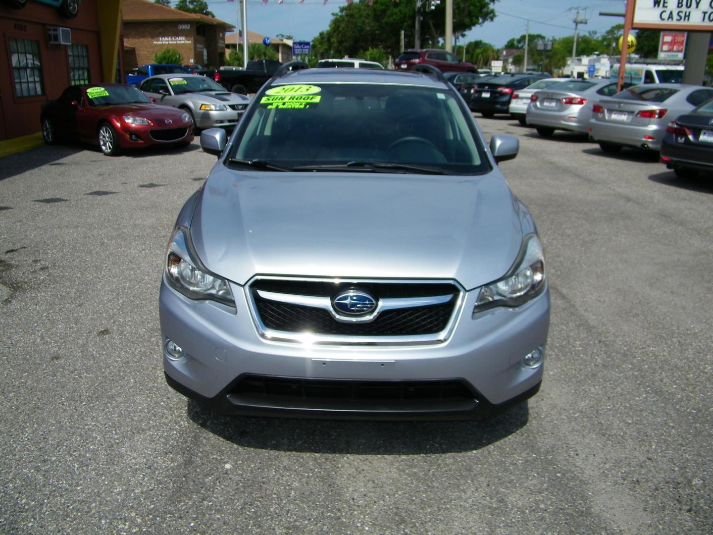 2013 Silver /Black Subaru XV Crosstrek 2.0 Premium (JF2GPAVC6D2) with an 2.0L L4 DOHC 16V engine, Continuously Variable Transmission transmission, located at 4000 Bee Ridge Road, Sarasota, FL, 34233, (941) 926-0300, 27.298664, -82.489151 - Photo#1