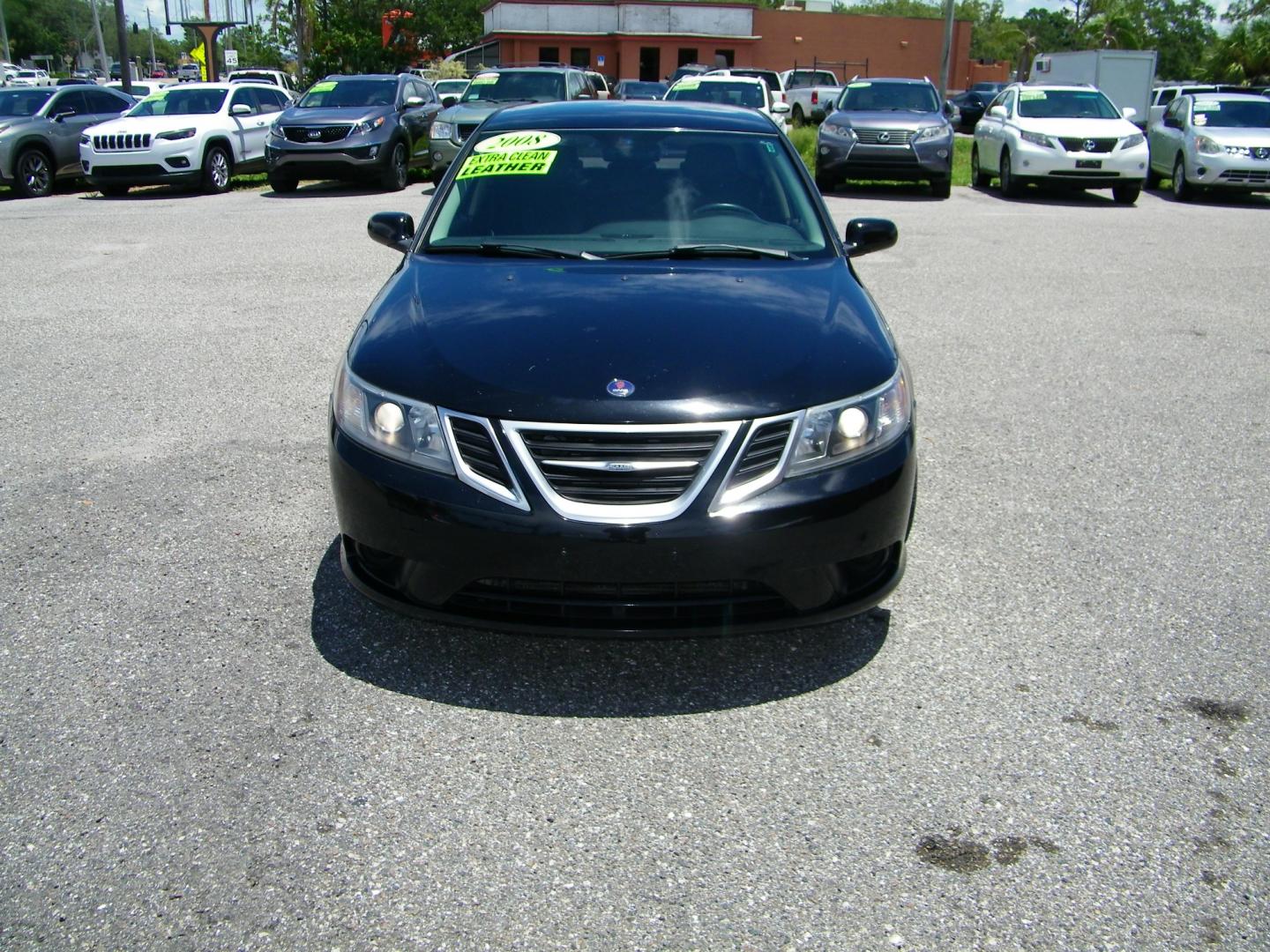 2008 Black /Black Saab 9-3 2.0T (YS3FB49Y881) with an 2.0L L4 DOHC 16V TURBO engine, 5-Speed Automatic Overdrive transmission, located at 4000 Bee Ridge Road, Sarasota, FL, 34233, (941) 926-0300, 27.298664, -82.489151 - Photo#1