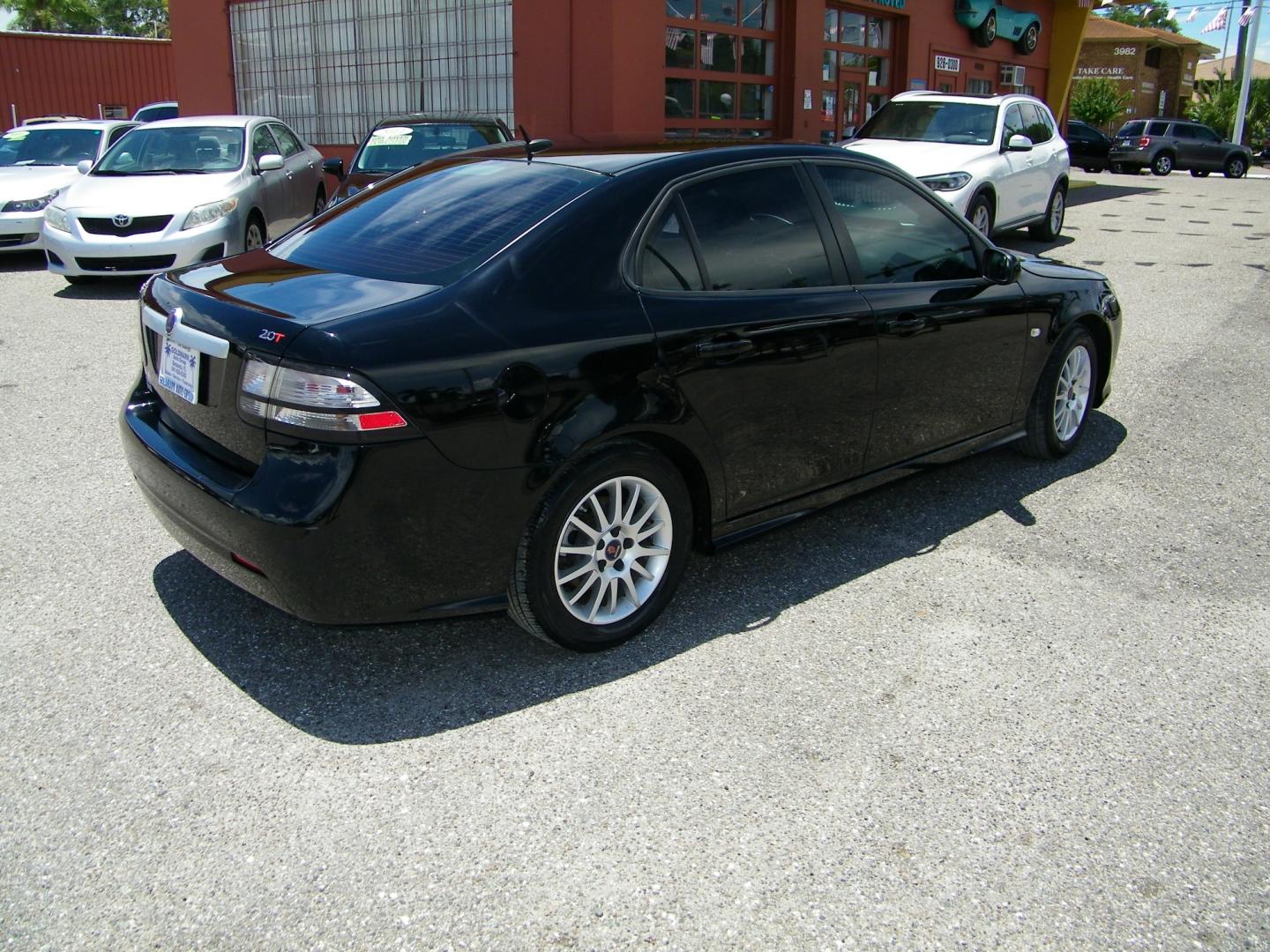 2008 Black /Black Saab 9-3 2.0T (YS3FB49Y881) with an 2.0L L4 DOHC 16V TURBO engine, 5-Speed Automatic Overdrive transmission, located at 4000 Bee Ridge Road, Sarasota, FL, 34233, (941) 926-0300, 27.298664, -82.489151 - Photo#5