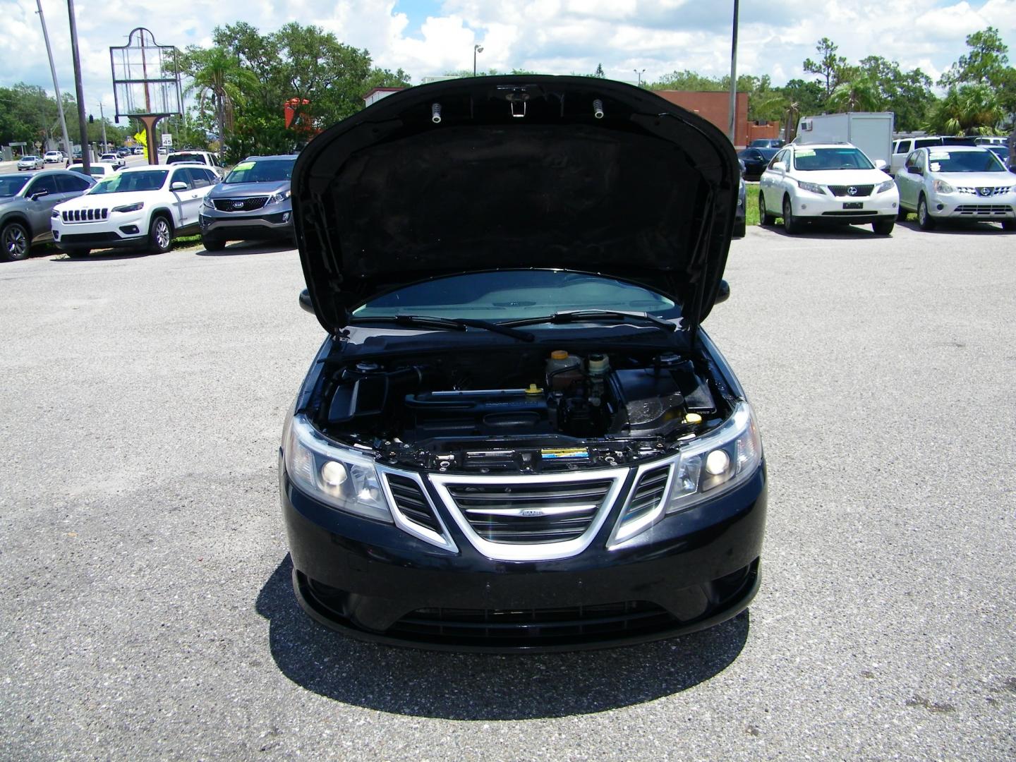 2008 Black /Black Saab 9-3 2.0T (YS3FB49Y881) with an 2.0L L4 DOHC 16V TURBO engine, 5-Speed Automatic Overdrive transmission, located at 4000 Bee Ridge Road, Sarasota, FL, 34233, (941) 926-0300, 27.298664, -82.489151 - Photo#8