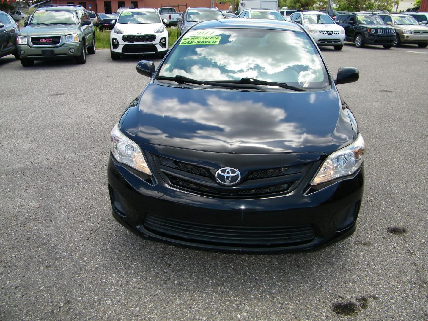 2011 Black /Gray Toyota Corolla S (2T1BU4EE9BC) with an 1.8L L4 DOHC 16V engine, Automatic transmission, located at 4000 Bee Ridge Road, Sarasota, FL, 34233, (941) 926-0300, 27.298664, -82.489151 - Photo#1