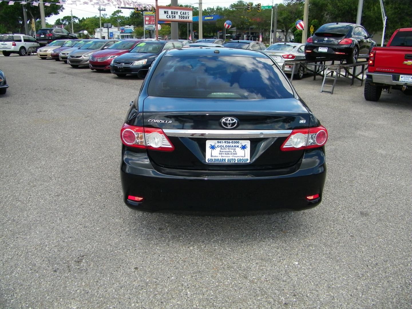 2011 Black /Gray Toyota Corolla S (2T1BU4EE9BC) with an 1.8L L4 DOHC 16V engine, Automatic transmission, located at 4000 Bee Ridge Road, Sarasota, FL, 34233, (941) 926-0300, 27.298664, -82.489151 - Photo#4