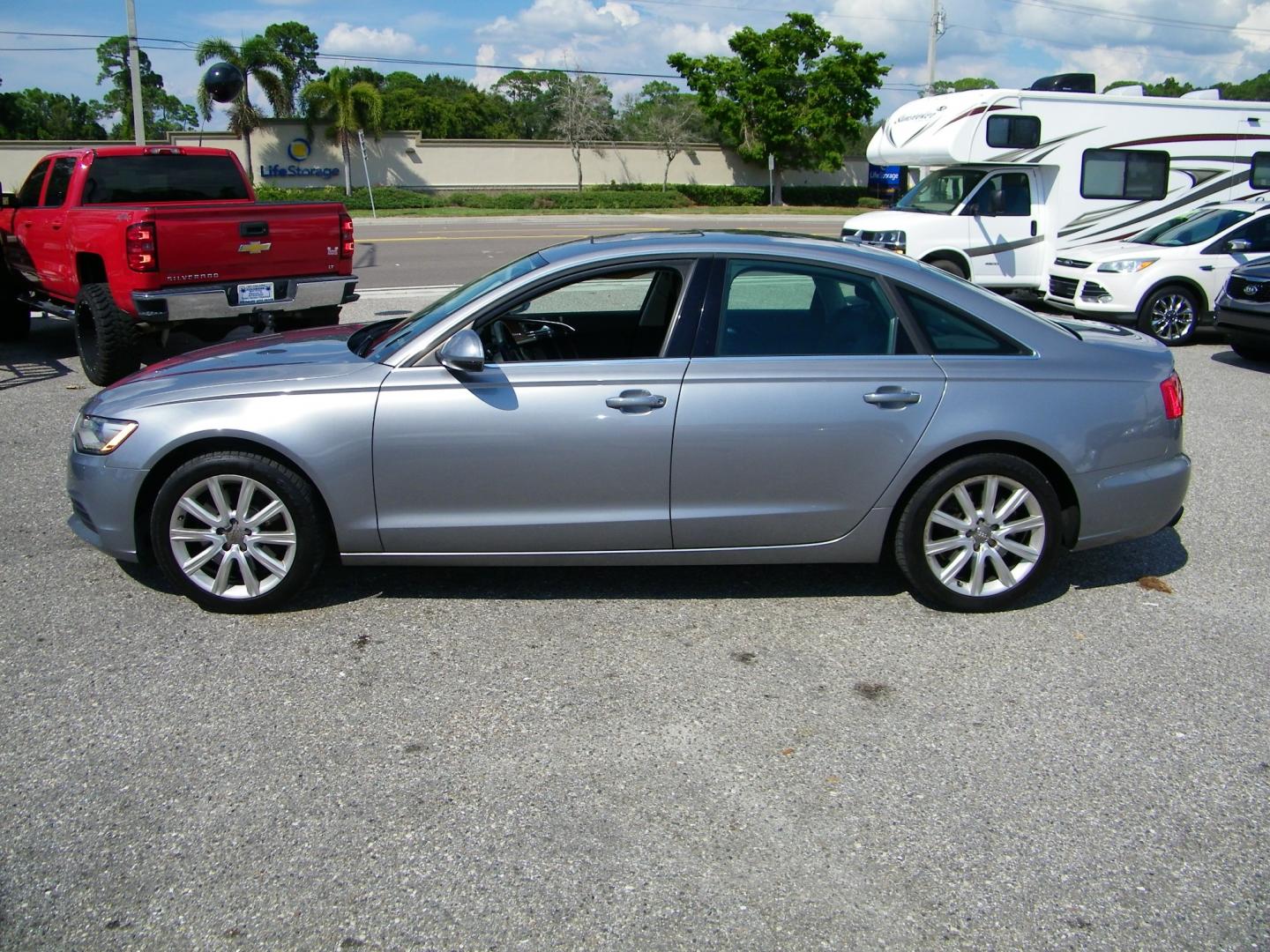 2015 Grey Audi A6 2.0T Premium Plus (WAUGFAFC2FN) with an 2.0L L4 DOHC 16V engine, CVT transmission, located at 4000 Bee Ridge Road, Sarasota, FL, 34233, (941) 926-0300, 27.298664, -82.489151 - Photo#2