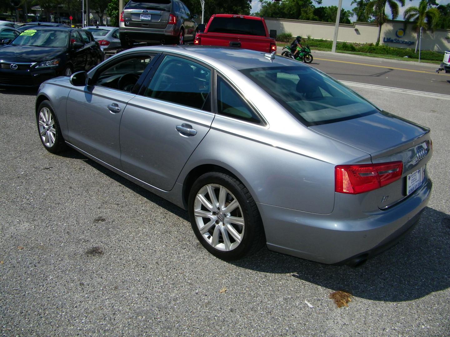 2015 Grey Audi A6 2.0T Premium Plus (WAUGFAFC2FN) with an 2.0L L4 DOHC 16V engine, CVT transmission, located at 4000 Bee Ridge Road, Sarasota, FL, 34233, (941) 926-0300, 27.298664, -82.489151 - Photo#4