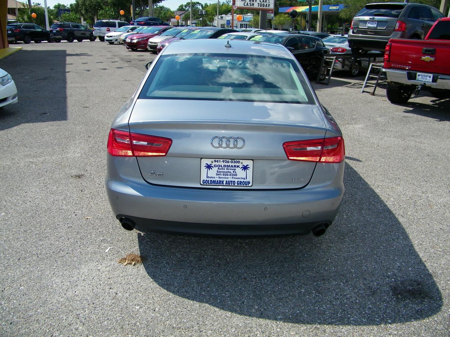 2015 Grey Audi A6 2.0T Premium Plus (WAUGFAFC2FN) with an 2.0L L4 DOHC 16V engine, CVT transmission, located at 4000 Bee Ridge Road, Sarasota, FL, 34233, (941) 926-0300, 27.298664, -82.489151 - Photo#5