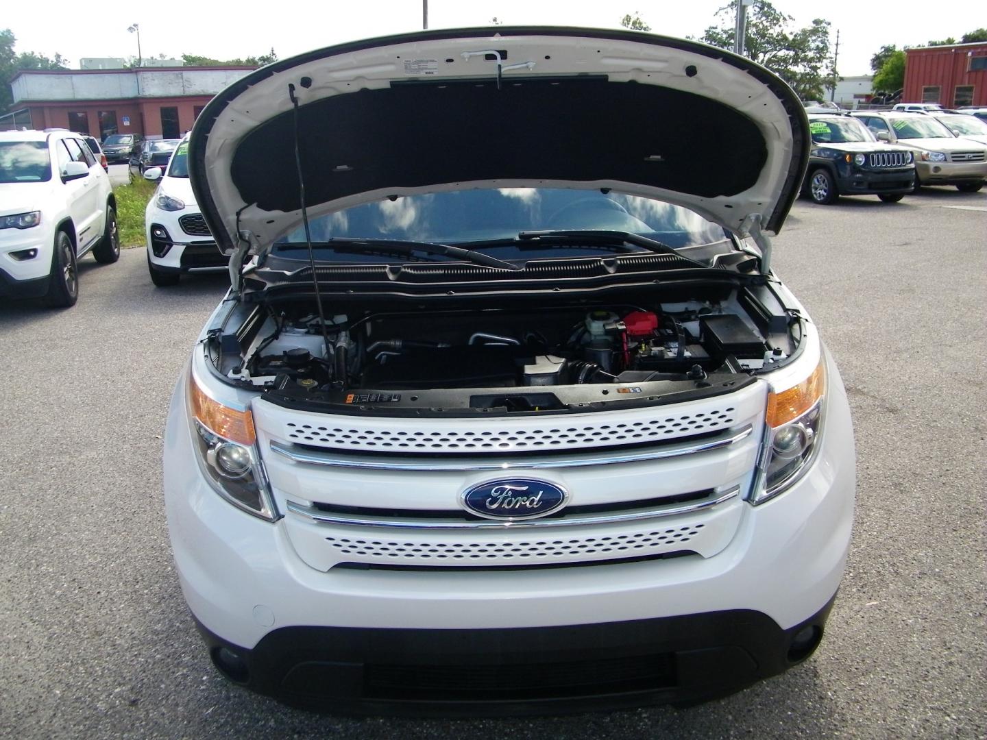 2015 White /Black Ford Explorer Limited FWD (1FM5K7F81FG) with an 3.5L V6 DOHC 24V engine, 6-Speed Automatic transmission, located at 4000 Bee Ridge Road, Sarasota, FL, 34233, (941) 926-0300, 27.298664, -82.489151 - Photo#9