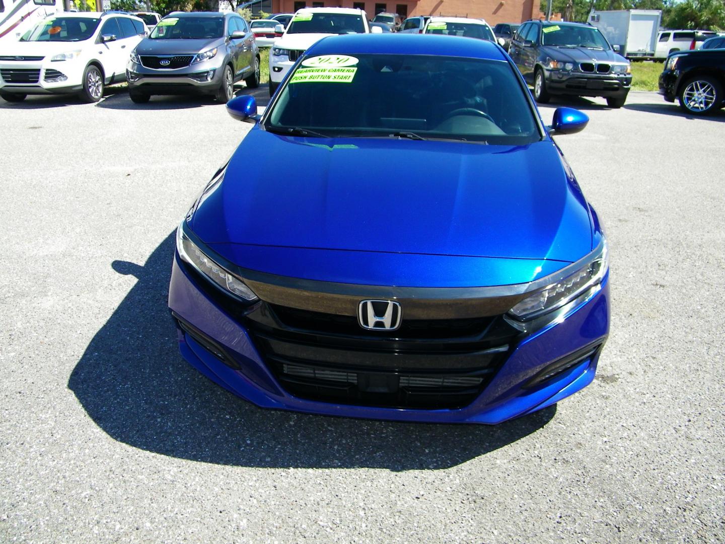 2020 Blue /Black Honda Accord Sport CVT (1HGCV1F39LA) with an 1.5L L4 DOHC 16V TURBO engine, CVT transmission, located at 4000 Bee Ridge Road, Sarasota, FL, 34233, (941) 926-0300, 27.298664, -82.489151 - Photo#1