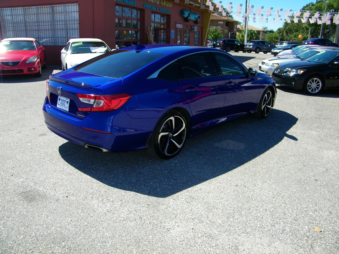 2020 Blue /Black Honda Accord Sport CVT (1HGCV1F39LA) with an 1.5L L4 DOHC 16V TURBO engine, CVT transmission, located at 4000 Bee Ridge Road, Sarasota, FL, 34233, (941) 926-0300, 27.298664, -82.489151 - Photo#5