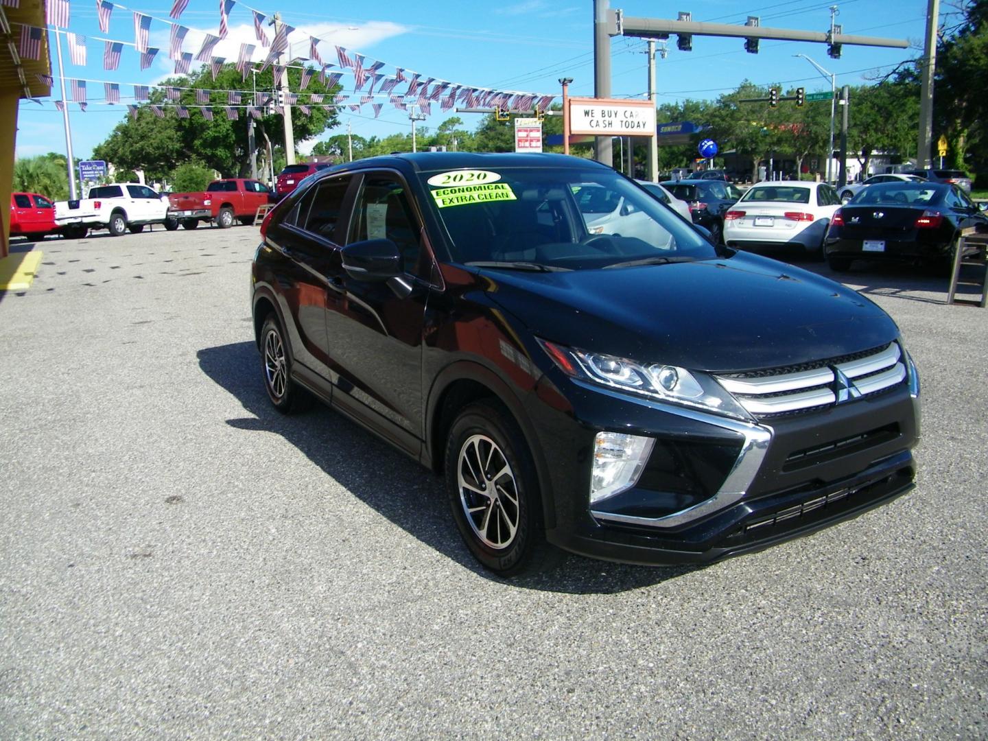 2020 Black /Black Mitsubishi Eclipse Cross ES (JA4AS3AA8LZ) with an 1.5L I4 engine, CVT Automatic transmission, located at 4000 Bee Ridge Road, Sarasota, FL, 34233, (941) 926-0300, 27.298664, -82.489151 - Photo#2