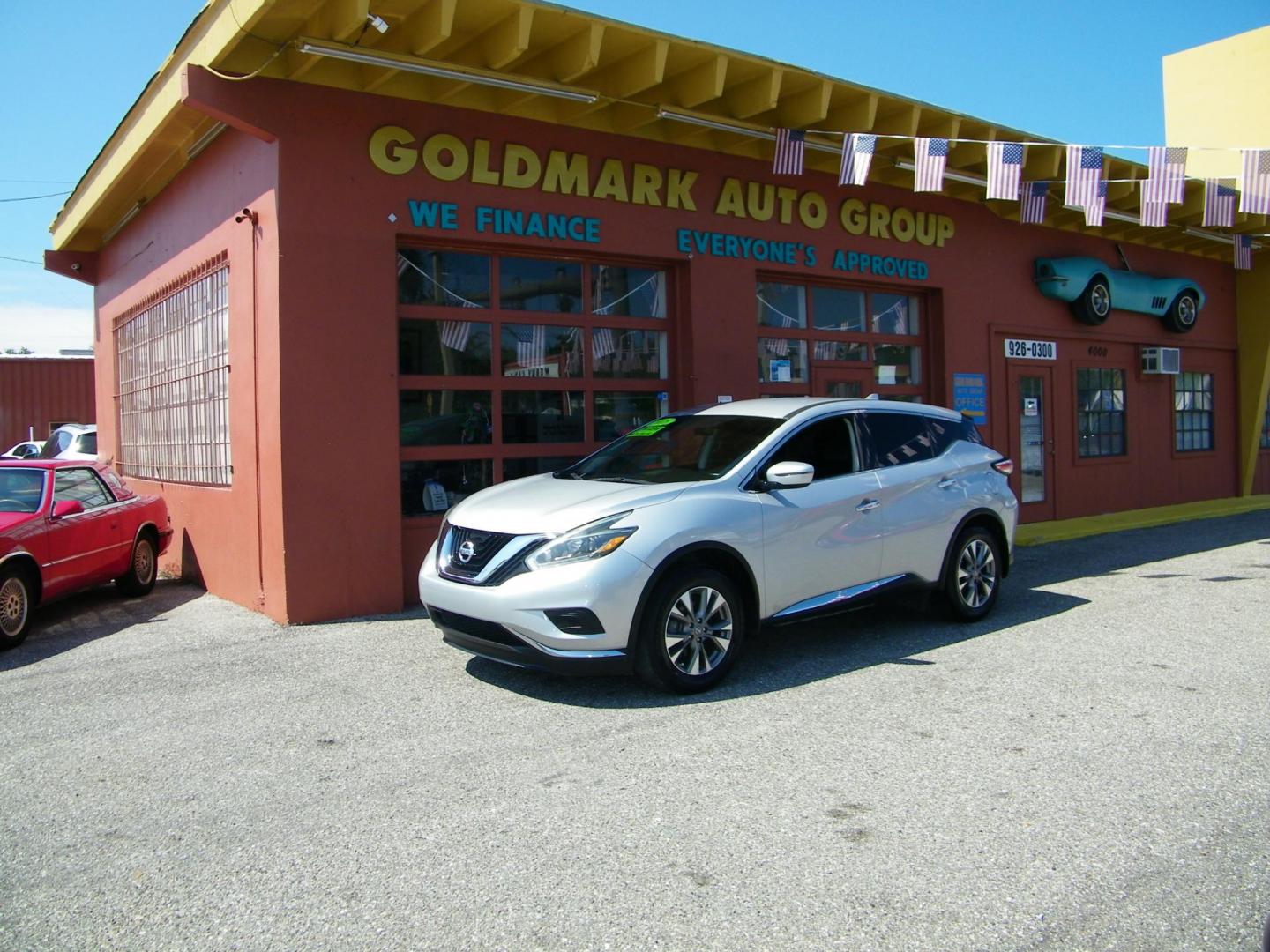 2018 /Black Nissan Murano S (5N1AZ2MG2JN) with an 3.5L V6 DOHC 24V engine, CVT transmission, located at 4000 Bee Ridge Road, Sarasota, FL, 34233, (941) 926-0300, 27.298664, -82.489151 - Photo#0