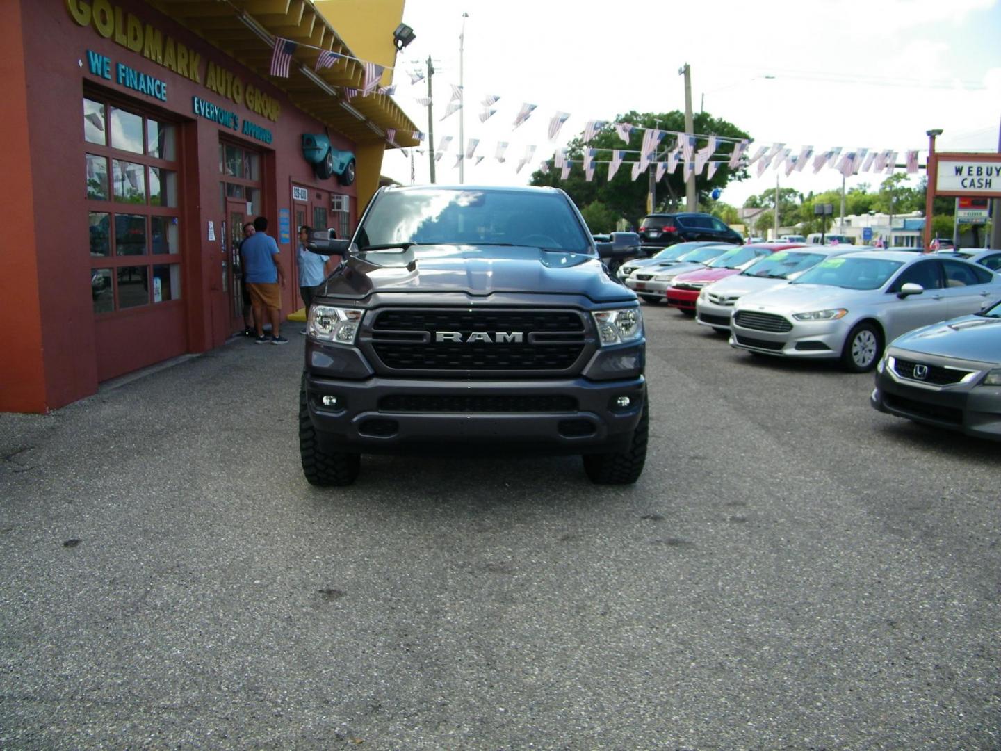 2023 /Black RAM 1500 Big Horn Crew Cab SWB 2WD (1C6RREFT5PN) with an 5.7L V8 OHV 16V engine, 8A transmission, located at 4000 Bee Ridge Road, Sarasota, FL, 34233, (941) 926-0300, 27.298664, -82.489151 - Photo#1