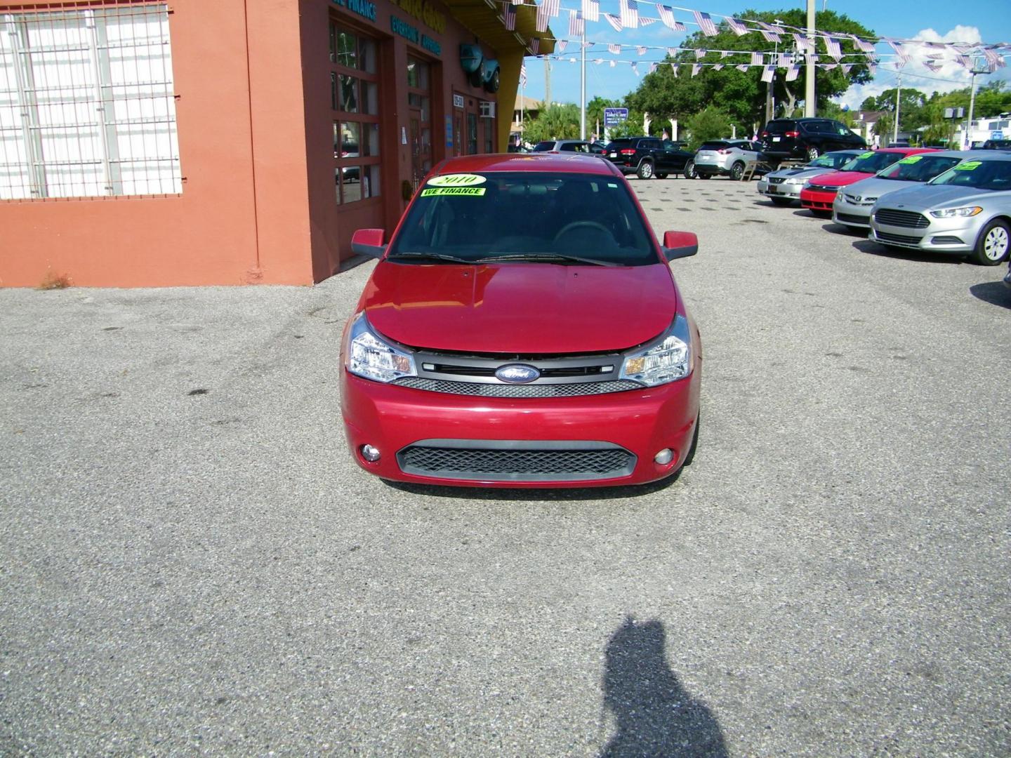 2010 /Black Ford Focus SE Coupe (1FAHP3CN2AW) with an 2.0L L4 DOHC 16V engine, located at 4000 Bee Ridge Road, Sarasota, FL, 34233, (941) 926-0300, 27.298664, -82.489151 - Photo#0