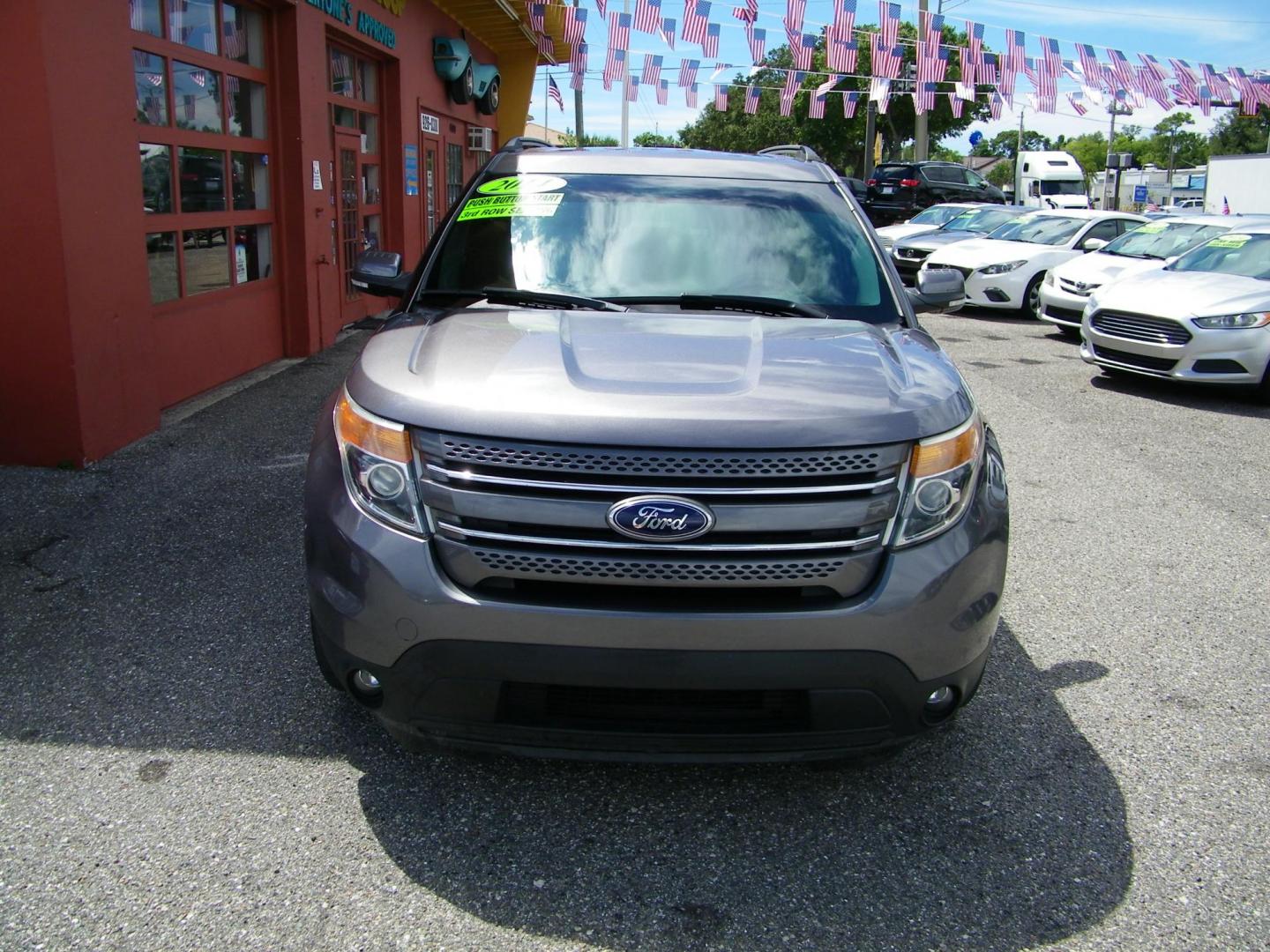 2014 Grey /Black Ford Explorer Limited FWD (1FM5K7F83EG) with an 3.5L V6 DOHC 24V engine, 6-Speed Automatic transmission, located at 4000 Bee Ridge Road, Sarasota, FL, 34233, (941) 926-0300, 27.298664, -82.489151 - Photo#0