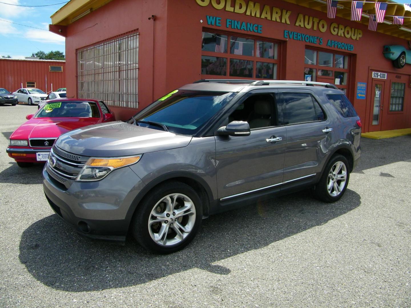 2014 Grey /Black Ford Explorer Limited FWD (1FM5K7F83EG) with an 3.5L V6 DOHC 24V engine, 6-Speed Automatic transmission, located at 4000 Bee Ridge Road, Sarasota, FL, 34233, (941) 926-0300, 27.298664, -82.489151 - Photo#1