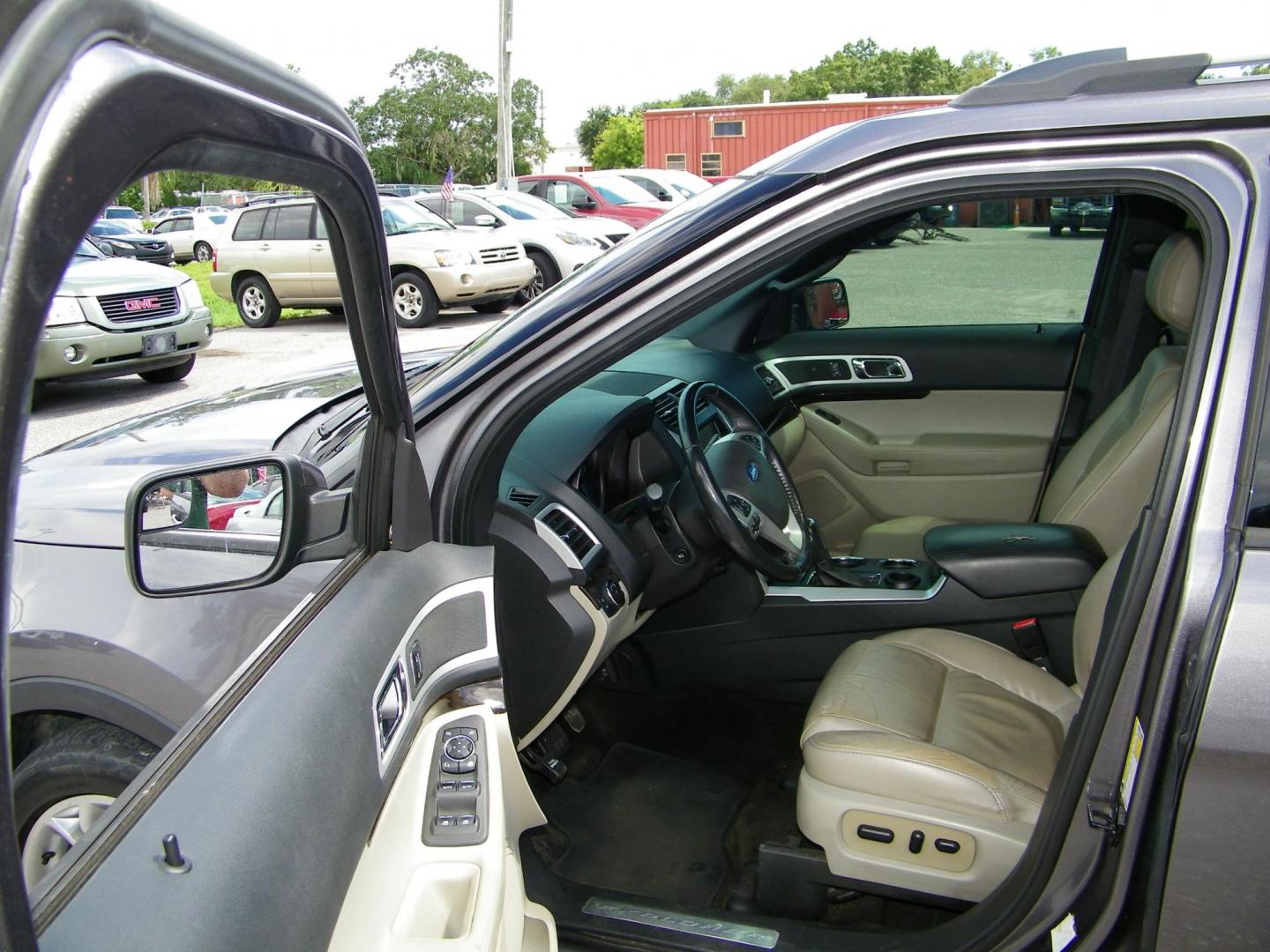 2014 Grey /Black Ford Explorer Limited FWD (1FM5K7F83EG) with an 3.5L V6 DOHC 24V engine, 6-Speed Automatic transmission, located at 4000 Bee Ridge Road, Sarasota, FL, 34233, (941) 926-0300, 27.298664, -82.489151 - Photo#22