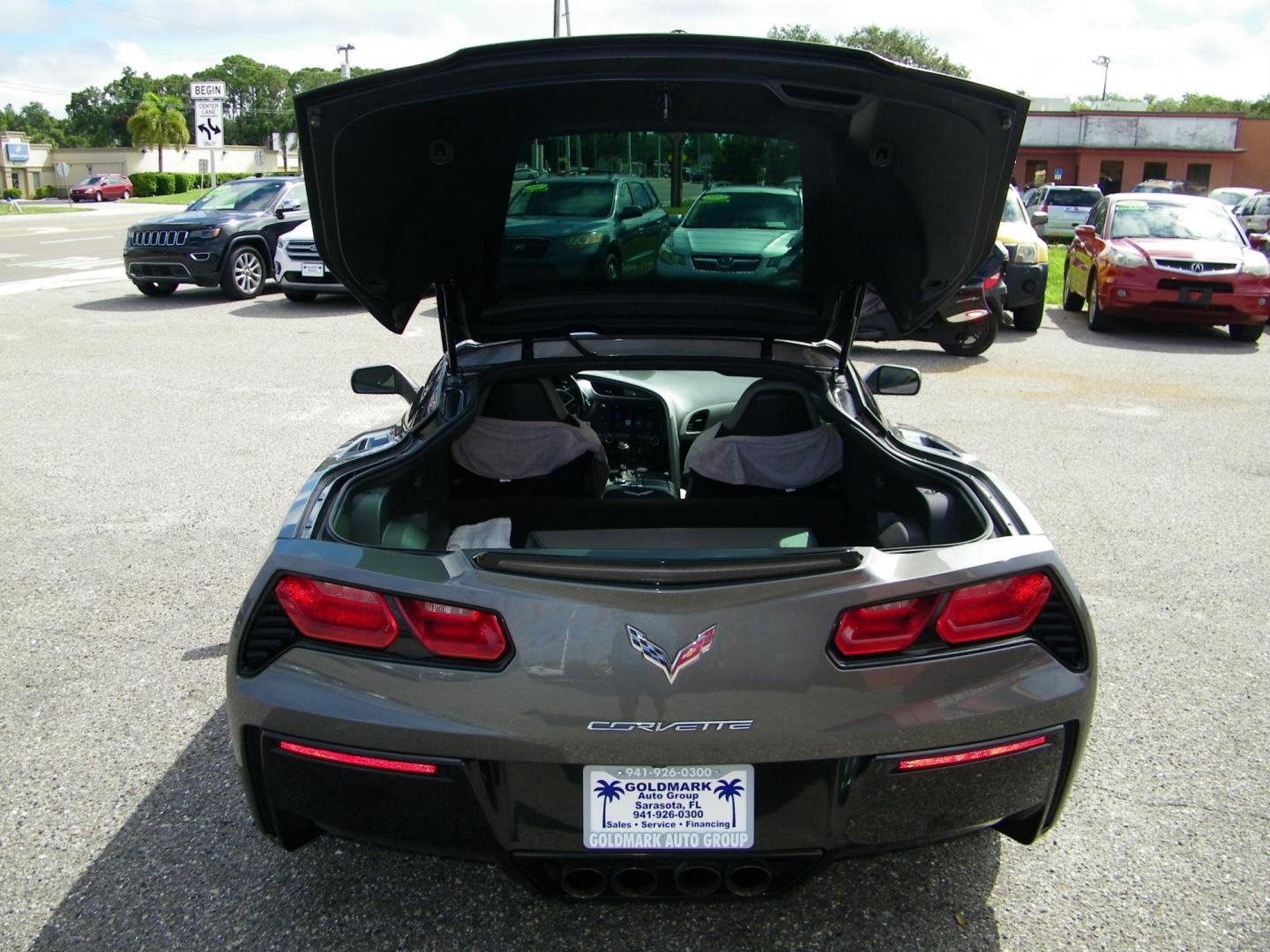 2016 Gray /Black Chevrolet Corvette 3LT Coupe Automatic (1G1YF2D71G5) with an 6.2L V8 engine, 8A transmission, located at 4000 Bee Ridge Road, Sarasota, FL, 34233, (941) 926-0300, 27.298664, -82.489151 - Photo#12