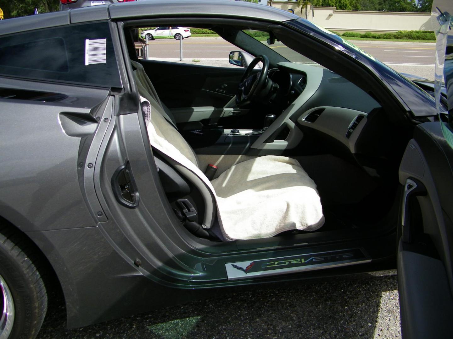 2016 Gray /Black Chevrolet Corvette 3LT Coupe Automatic (1G1YF2D71G5) with an 6.2L V8 engine, 8A transmission, located at 4000 Bee Ridge Road, Sarasota, FL, 34233, (941) 926-0300, 27.298664, -82.489151 - Photo#16