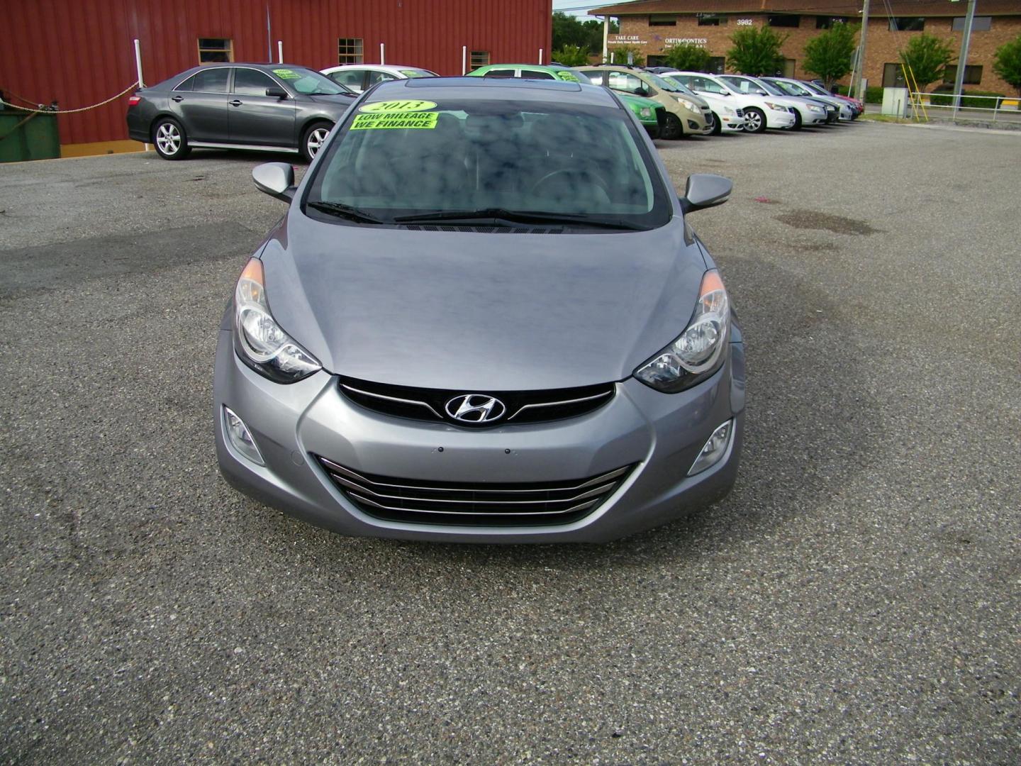 2013 Gray /Gray Hyundai Elantra GLS A/T (KMHDH4AE7DU) with an 1.8L L4 DOHC 16V engine, 6-Speed Automatic transmission, located at 4000 Bee Ridge Road, Sarasota, FL, 34233, (941) 926-0300, 27.298664, -82.489151 - Photo#1