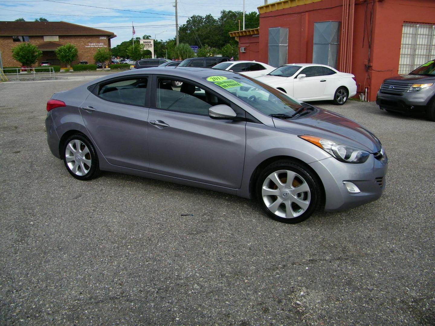 2013 Gray /Gray Hyundai Elantra GLS A/T (KMHDH4AE7DU) with an 1.8L L4 DOHC 16V engine, 6-Speed Automatic transmission, located at 4000 Bee Ridge Road, Sarasota, FL, 34233, (941) 926-0300, 27.298664, -82.489151 - Photo#7