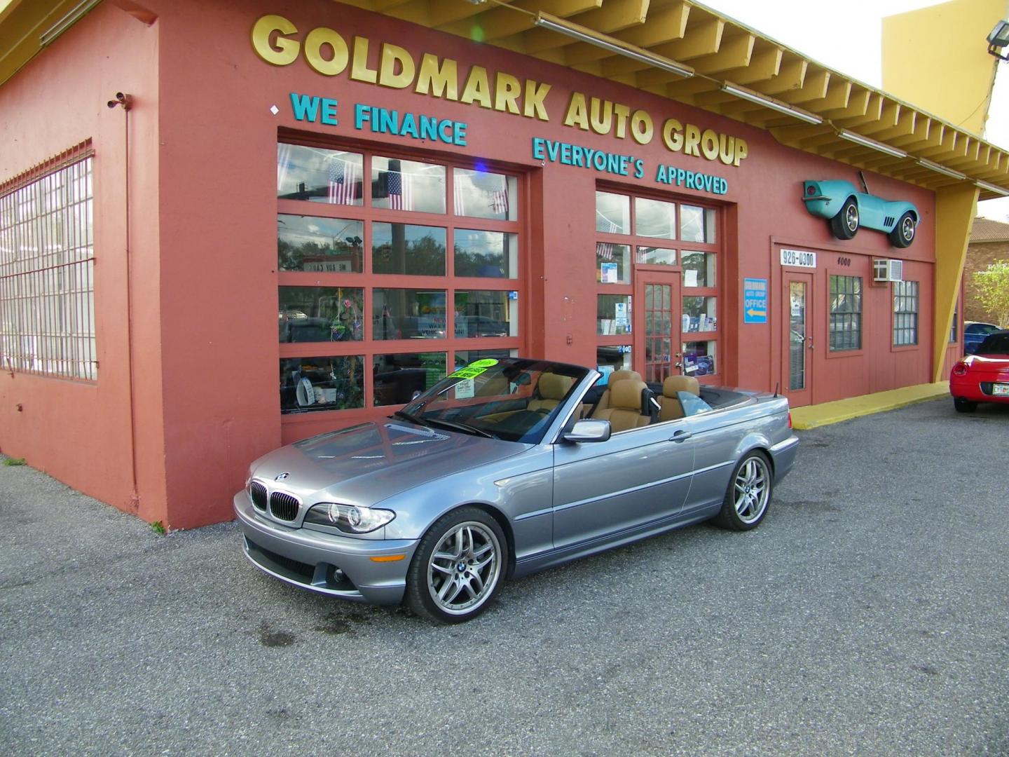 2006 Blue /Beige BMW 3-Series 330Ci convertible (WBABW534X6P) with an 3.0L L6 DOHC 24V engine, Automatic transmission, located at 4000 Bee Ridge Road, Sarasota, FL, 34233, (941) 926-0300, 27.298664, -82.489151 - Photo#0