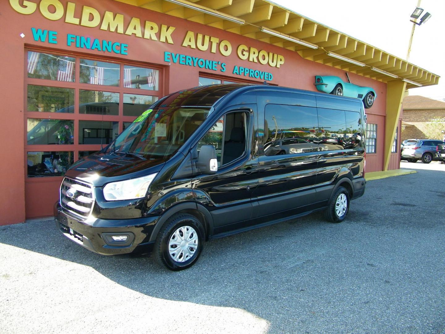 2020 Black /Black Ford Transit 350 Wagon Med. Roof XL w/Sliding Pass. 148-in. WB (1FBAX2C83LK) with an 3.5L V6 DOHC 24V engine, 6A transmission, located at 4000 Bee Ridge Road, Sarasota, FL, 34233, (941) 926-0300, 27.298664, -82.489151 - Photo#0