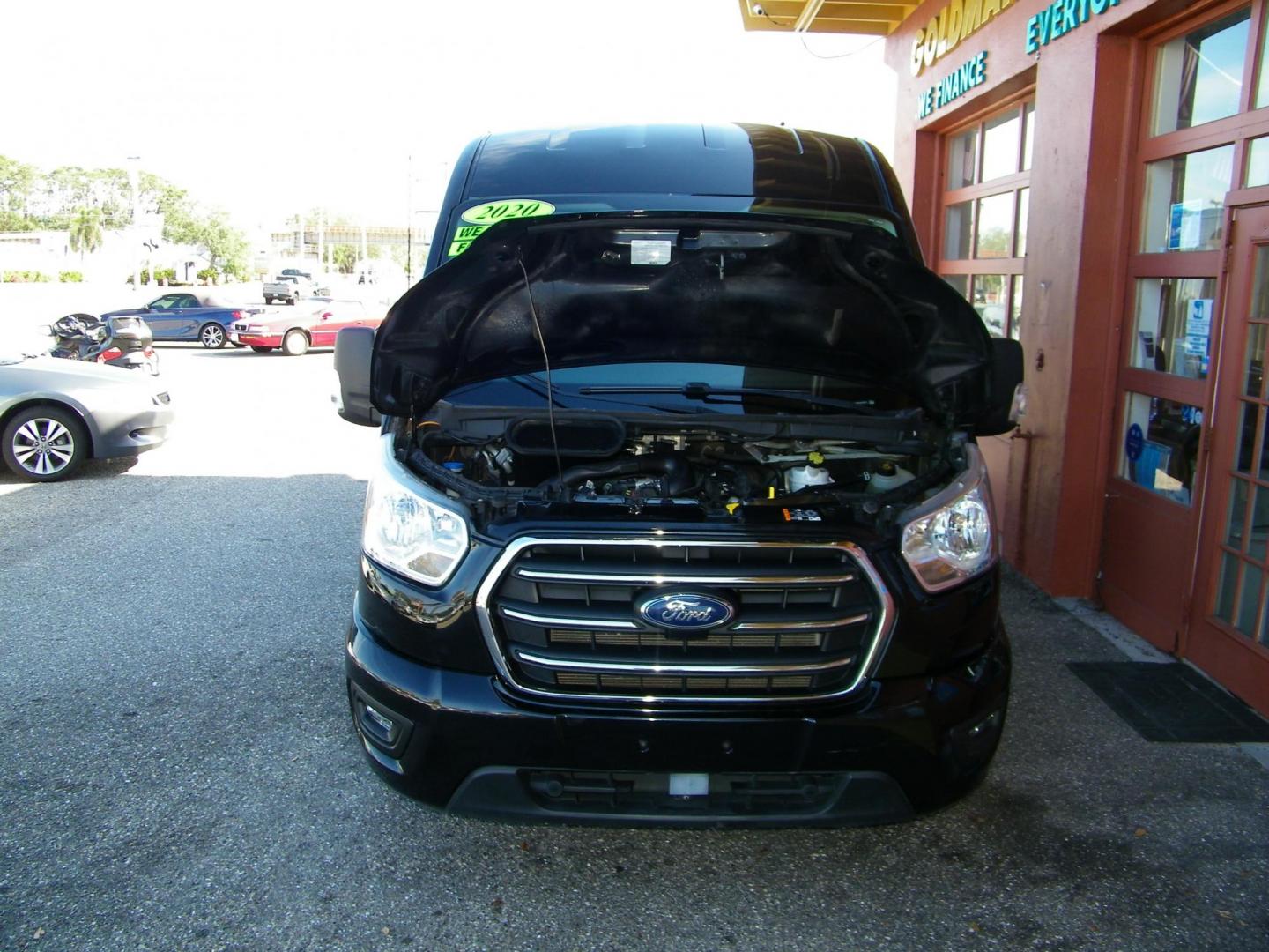 2020 Black /Black Ford Transit 350 Wagon Med. Roof XL w/Sliding Pass. 148-in. WB (1FBAX2C83LK) with an 3.5L V6 DOHC 24V engine, 6A transmission, located at 4000 Bee Ridge Road, Sarasota, FL, 34233, (941) 926-0300, 27.298664, -82.489151 - Photo#7