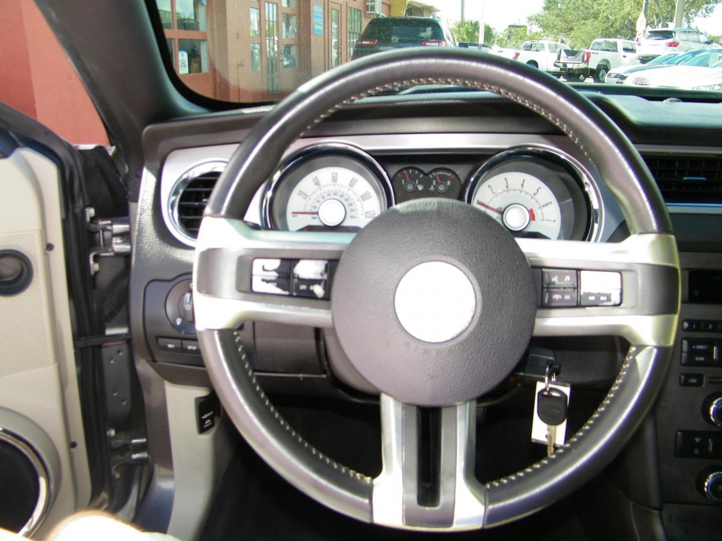 2010 Gray /Grey Ford Mustang V6 Convertible (1ZVBP8EN2A5) with an 4.0L V6 OHC 12V engine, Automatic transmission, located at 4000 Bee Ridge Road, Sarasota, FL, 34233, (941) 926-0300, 27.298664, -82.489151 - Photo#17