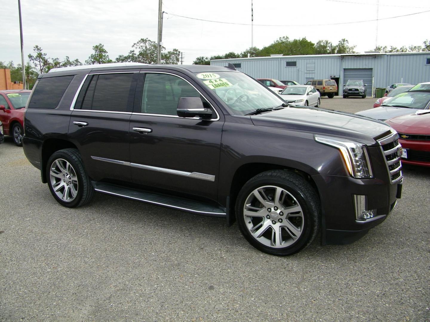 2015 Gray /Beige Cadillac Escalade Luxury 4WD (1GYS4MKJ6FR) with an 6.2L V8 OHV 16V FFV engine, 8-Speed Automatic transmission, located at 4000 Bee Ridge Road, Sarasota, FL, 34233, (941) 926-0300, 27.298664, -82.489151 - Photo#6