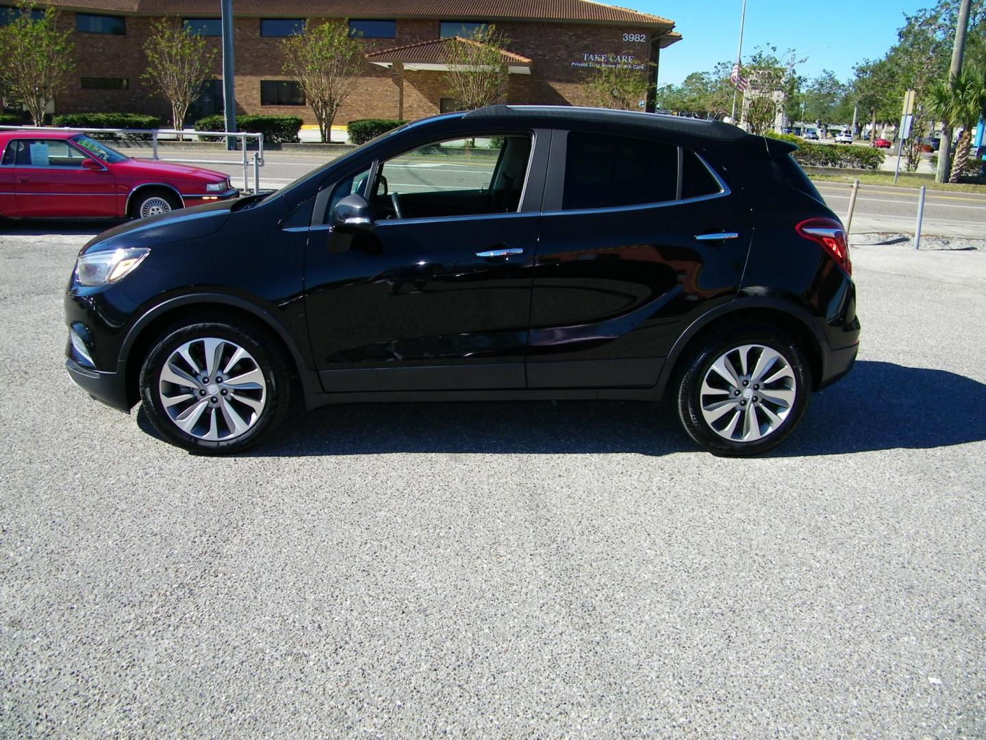 2017 Black /Beige Buick Encore Preferred FWD (KL4CJASB5HB) with an 1.4L L4 DOHC 16V TURBO engine, 6A transmission, located at 4000 Bee Ridge Road, Sarasota, FL, 34233, (941) 926-0300, 27.298664, -82.489151 - Photo#2