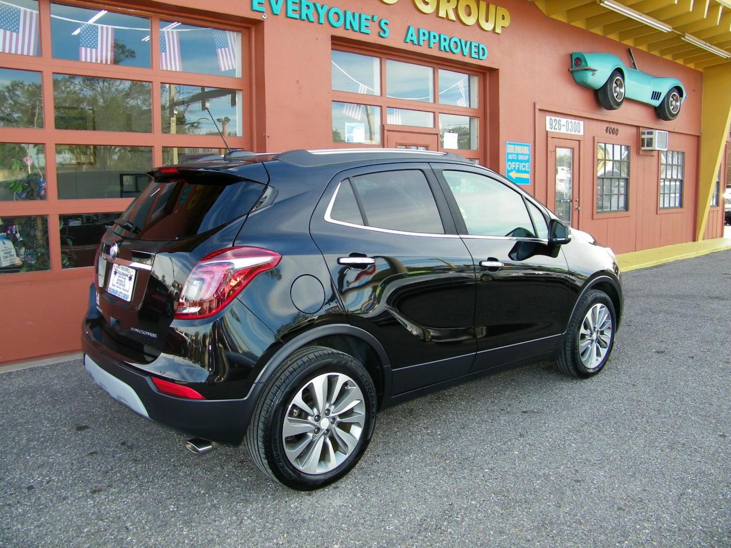 2017 Black /Beige Buick Encore Preferred FWD (KL4CJASB5HB) with an 1.4L L4 DOHC 16V TURBO engine, 6A transmission, located at 4000 Bee Ridge Road, Sarasota, FL, 34233, (941) 926-0300, 27.298664, -82.489151 - Photo#4